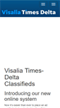 Mobile Screenshot of classifieds.visaliatimesdelta.com